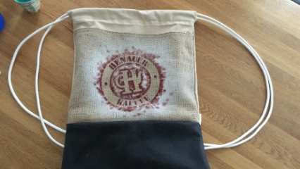 Festivalbaeg aus Kafeesackjute 1 Festivalbaeg aus Kafeesackjute 1